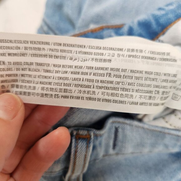 Abercrombie & Fitch The Mom High Rise Jeans Light Wash Distressed Women's 28 - Picture 7 of 7